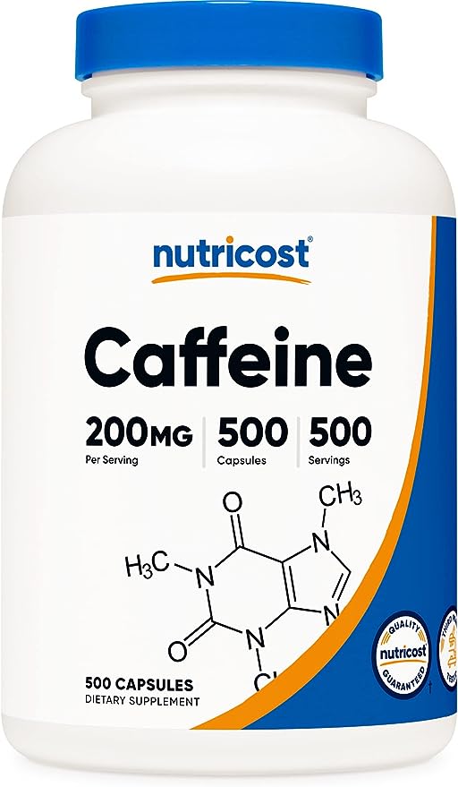 Nutricost, Píldoras con cafeína