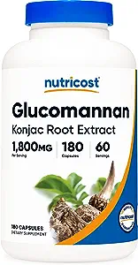 Nutricost Glucomanano 1,800 mg por porción