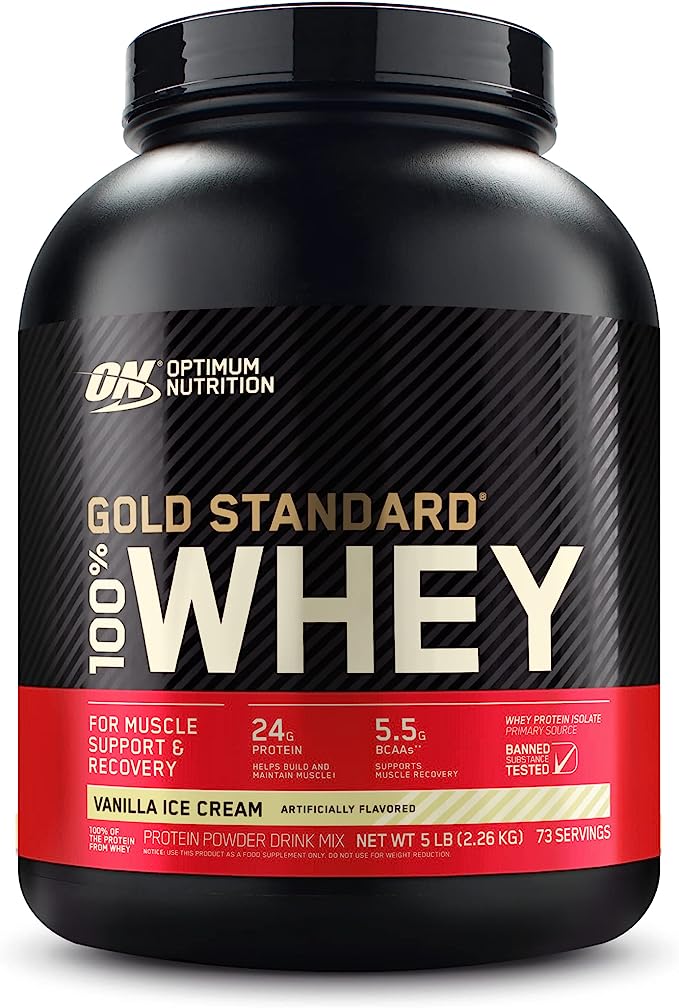 Optimum Nutrition Estándar dorado 100% Proteína de Suero de Leche en Polvo