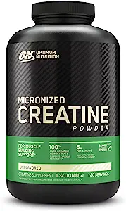 Optimum Nutrition Creatina Micronizada Monohidrato en polvo, sin sabor